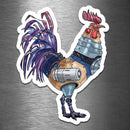 Rooster Robot - Vinyl Sticker - Dan Pearce Sticker Shop