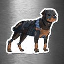 Rottweiler Robot - Vinyl Sticker - Dan Pearce Sticker Shop