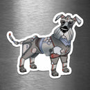 Schnauzer Robot - Vinyl Sticker - Dan Pearce Sticker Shop