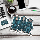 See No Evil, Hear No Evil, Speak No Evil Robot Version 2 - Premium Sticker - Dan Pearce Sticker Shop
