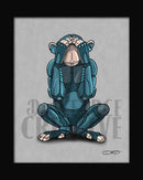 "See No Evil" Monkey Robot Fine Art Print - Dan Pearce Sticker Shop