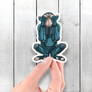 See No Evil Monkey Robot - Vinyl Sticker - Dan Pearce Sticker Shop