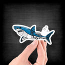 Shark Robot - Vinyl Sticker - Dan Pearce Sticker Shop