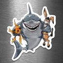 Shark's Best Friends (for People Who Enjoy Card Games) - Vinyl Sticker - Dan Pearce Sticker Shop