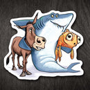 Shark's Best Friends (for People Who Enjoy Card Games) - Vinyl Sticker - Dan Pearce Sticker Shop