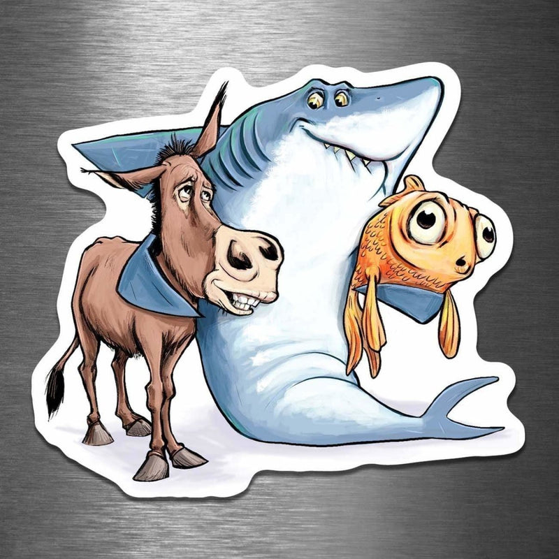 Shark's Best Friends (for People Who Enjoy Card Games) - Vinyl Sticker - Dan Pearce Sticker Shop