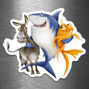 Shark's Best Friends (for People Who Enjoy Card Games) - Vinyl Sticker - Dan Pearce Sticker Shop