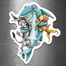 Shark's Best Friends (for People Who Enjoy Card Games) - Vinyl Sticker - Dan Pearce Sticker Shop