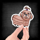 Shih Tzu Robot - Vinyl Sticker - Dan Pearce Sticker Shop