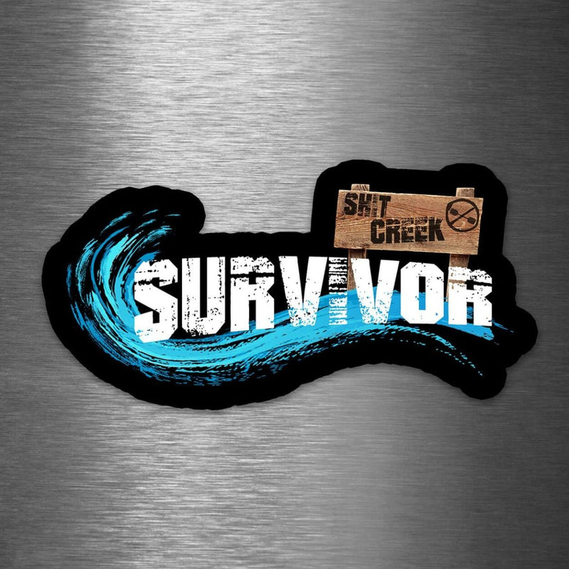 Shit Creek Survivor - Vinyl Sticker - Dan Pearce Sticker Shop