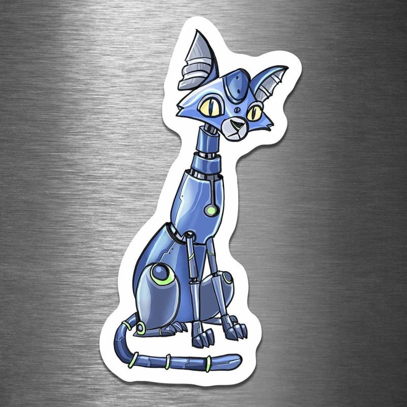 Siamese Cat Robot - Vinyl Sticker - Dan Pearce Sticker Shop