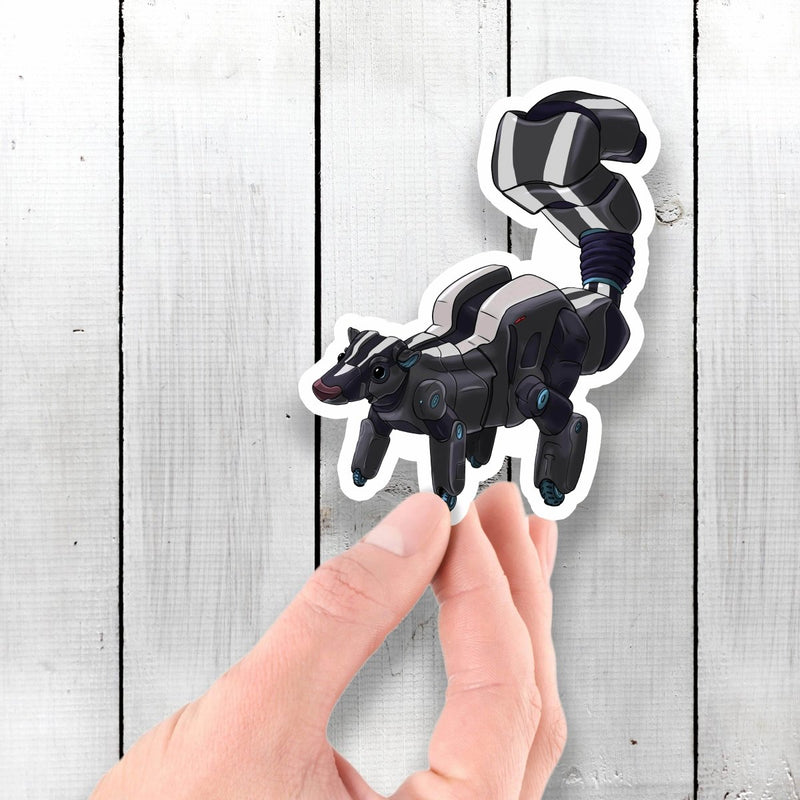 Skunk Robot - Vinyl Sticker - Dan Pearce Sticker Shop