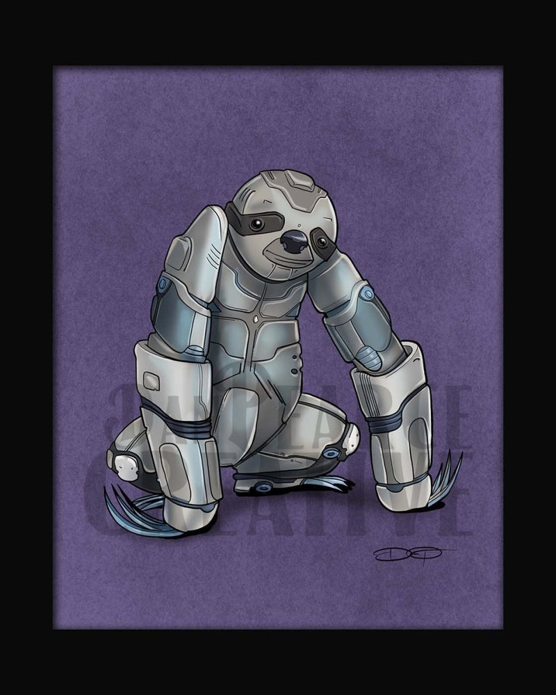 Sloth Robot Fine Art Print - Dan Pearce Sticker Shop