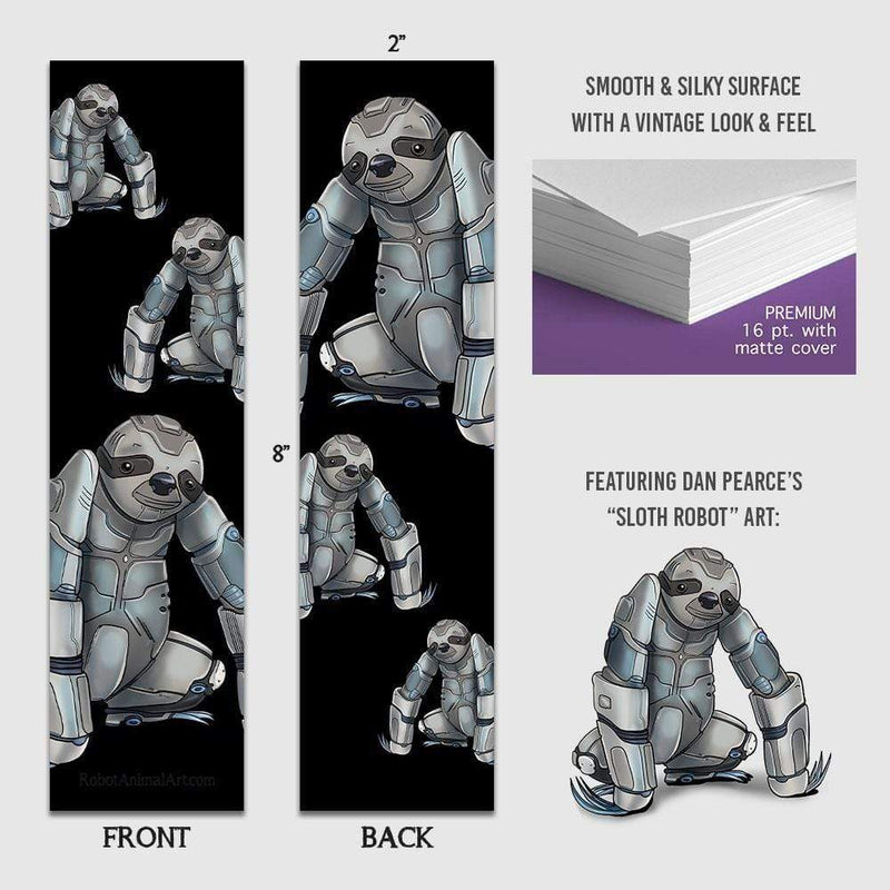 Sloth Robot - Premium Bookmark - Dan Pearce Sticker Shop