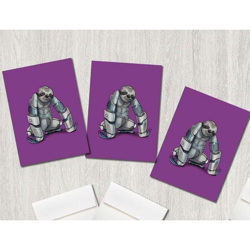 Sloth Robot Premium Greeting Card(s) - Dan Pearce Sticker Shop