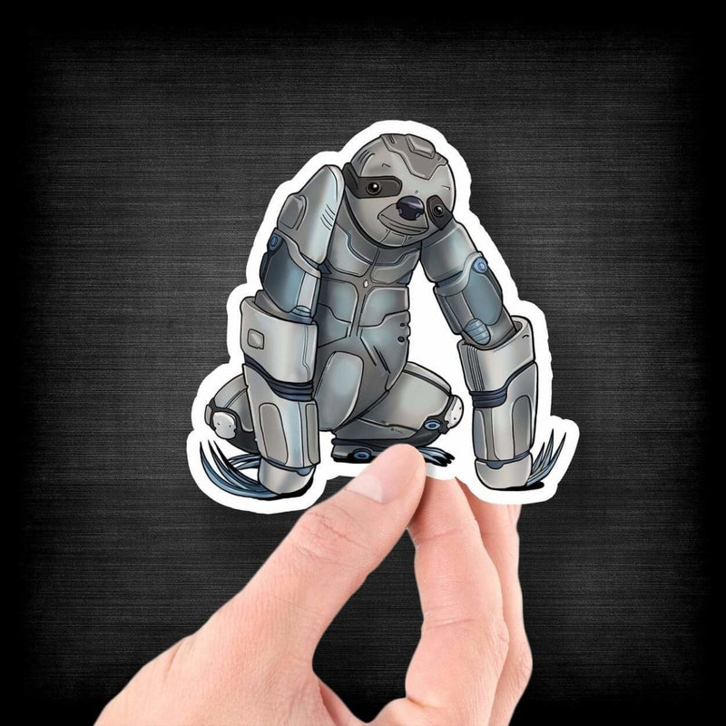 Sloth Robot - Vinyl Sticker - Dan Pearce Sticker Shop