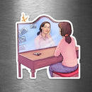 "Socially Distanced" (Hopeful Hopelessness Series) - Vinyl Sticker - Dan Pearce Sticker Shop