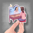 "Socially Distanced" (Hopeful Hopelessness Series) - Vinyl Sticker - Dan Pearce Sticker Shop