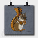 Squirrel Robot Fine Art Print - Dan Pearce Sticker Shop