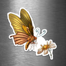 Steampunk Butterfly - Vinyl Sticker - Dan Pearce Sticker Shop