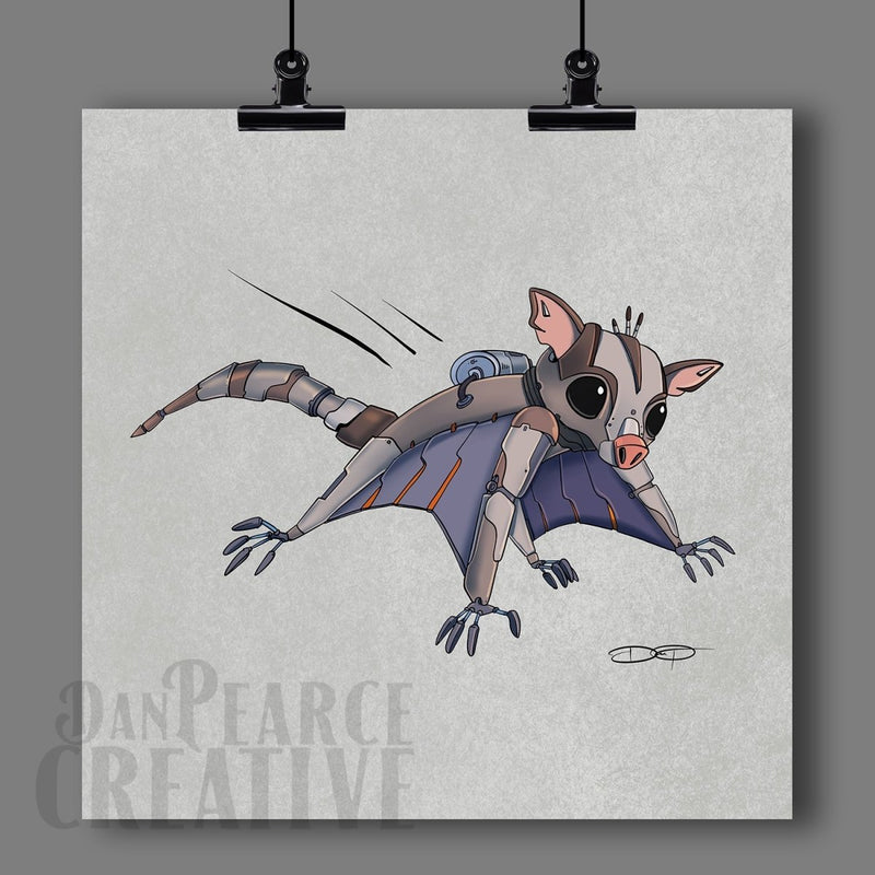 Sugar Glider Fine Art Print - Dan Pearce Sticker Shop