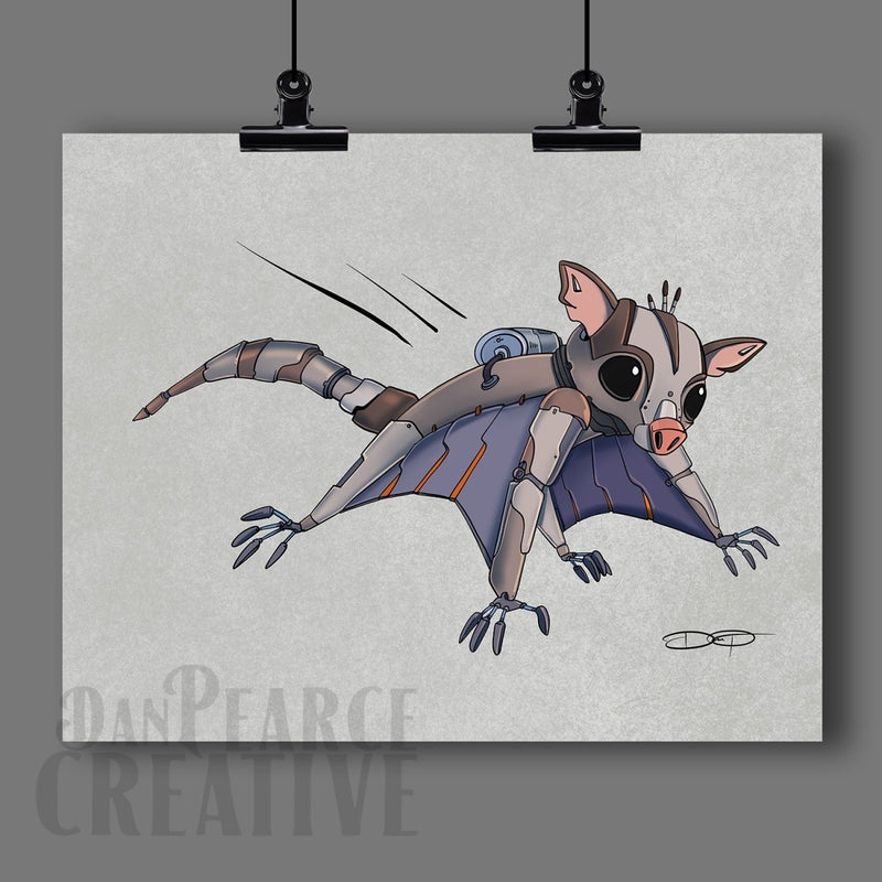 Sugar Glider Fine Art Print - Dan Pearce Sticker Shop