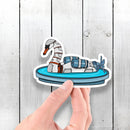 Swan Robot - Vinyl Sticker - Dan Pearce Sticker Shop