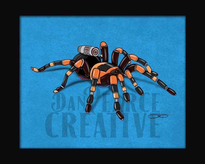 Tarantula Robot Fine Art Print - Dan Pearce Sticker Shop