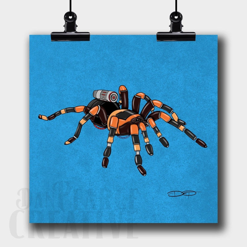 Tarantula Robot Fine Art Print - Dan Pearce Sticker Shop