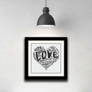 The Official Fine Art "LOVE" Print - Dan Pearce Sticker Shop