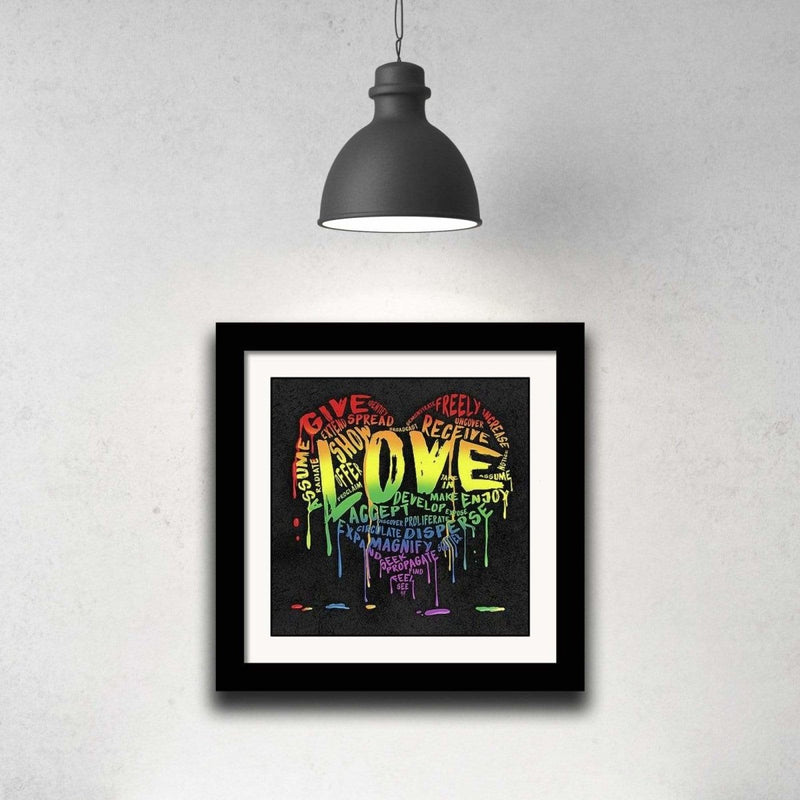 The Official Fine Art "LOVE" Print - Dan Pearce Sticker Shop