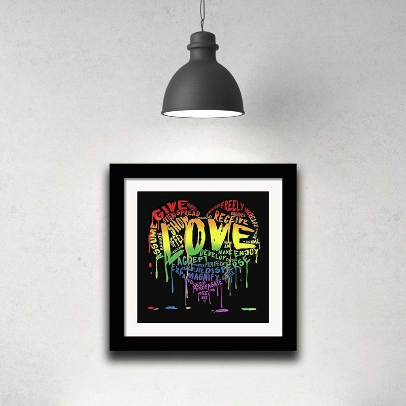 The Official Fine Art "LOVE" Print (Abstract) - Dan Pearce Sticker Shop