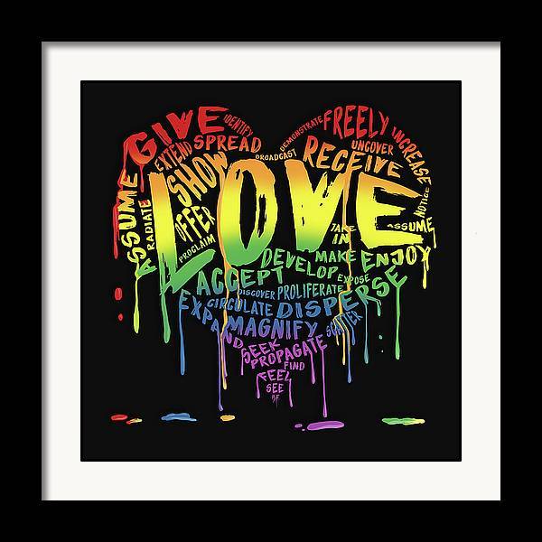 The Official Fine Art "LOVE" Print (Abstract) - Dan Pearce Sticker Shop