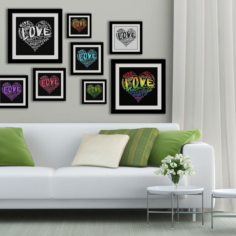 The Official Fine Art "LOVE" Print (Abstract on Grunge Background) - Dan Pearce Sticker Shop