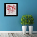 The Official Fine Art "LOVE" Print (Red Abstract) - Dan Pearce Sticker Shop