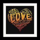 The Official Fine Art "LOVE" Print (Sunburst on Black) - Dan Pearce Sticker Shop