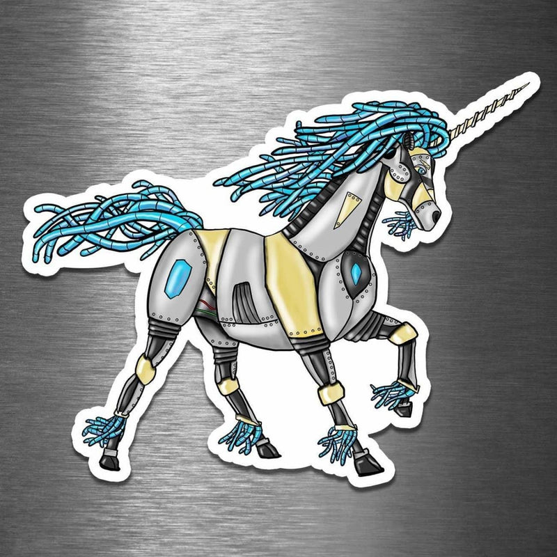 Unicorn Robot - Vinyl Sticker - Dan Pearce Sticker Shop