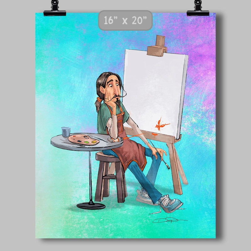 "Uninspired Artist" Hopeful Hopelessness - Remembering 2020 Art Print - Dan Pearce Sticker Shop