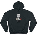 Volleyball Adorable Robot - PREMIUM Champion® Hoodie - Dan Pearce Sticker Shop