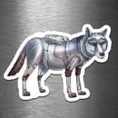 Wolf Robot - Vinyl Sticker - Dan Pearce Sticker Shop