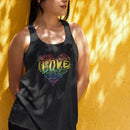 Womens Official “LOVE” Black Ideal Racerback Tank (Original Rainbow Version) - Dan Pearce Sticker Shop