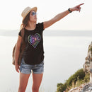 Womens Official “LOVE” Black PREMIUM Casual Tee (Hologram Version) - Dan Pearce Sticker Shop