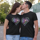 Womens Official “LOVE” Black PREMIUM Casual Tee (Hologram Version) - Dan Pearce Sticker Shop