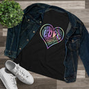 Womens Official “LOVE” Black PREMIUM Casual Tee (Hologram Version) - Dan Pearce Sticker Shop