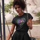 Womens Official “LOVE” Black PREMIUM Casual Tee (Hologram Version) - Dan Pearce Sticker Shop