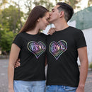 Womens Official “LOVE” Black T-Shirt (Hologram Version) - Dan Pearce Sticker Shop