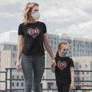 Womens Official “LOVE” Black T-Shirt (Pink Version) - Dan Pearce Sticker Shop