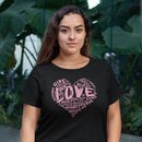 Womens Official “LOVE” Black T-Shirt (Pink Version) - Dan Pearce Sticker Shop