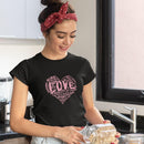 Womens Official “LOVE” Black T-Shirt (Pink Version) - Dan Pearce Sticker Shop