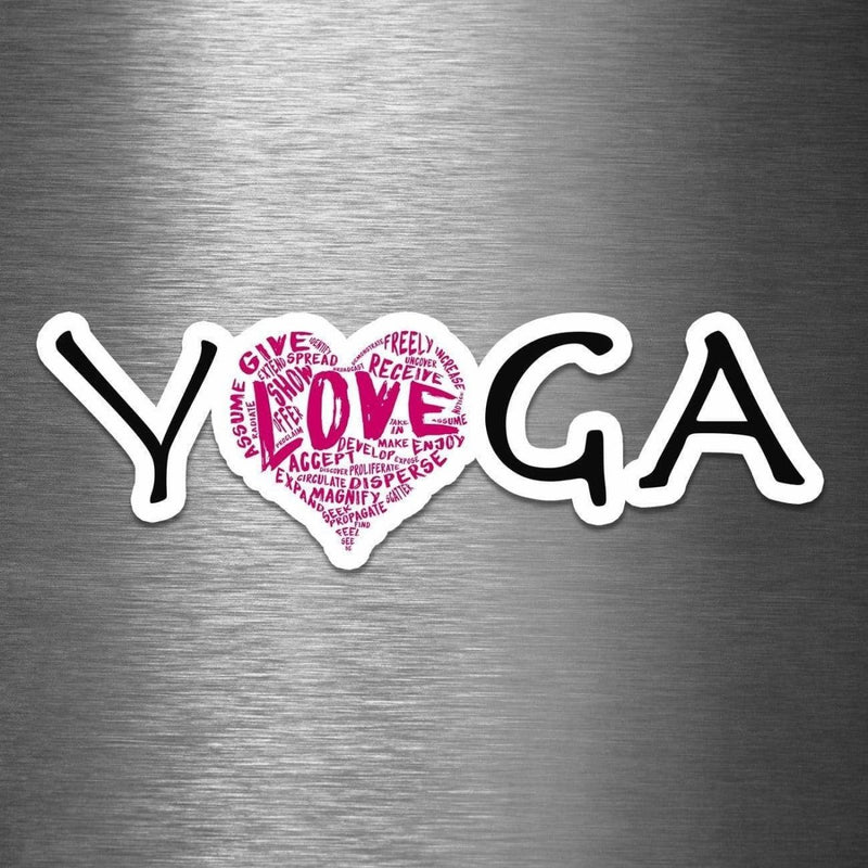 Yoga LOVE - Vinyl Sticker - Dan Pearce Sticker Shop